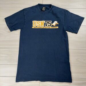 Gear For Sports USN75 Navy T Shirt Mens Medium Blue Short Sleeve Graphic Eagle
